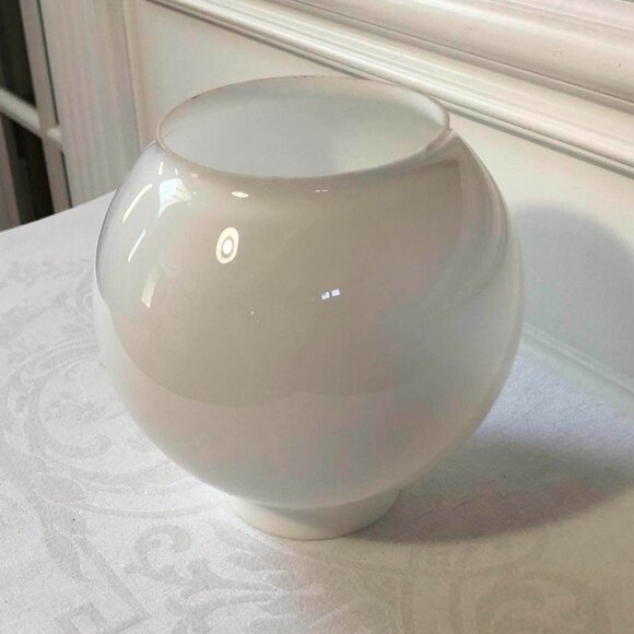 Milk glass 6” open globe lamp shade - Picture 1 of 11